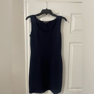 St. John Navy Blue Sleeveless Dress